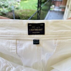 J. Crew Lightweight White Chinos